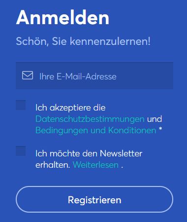 Anycoin Registrierung