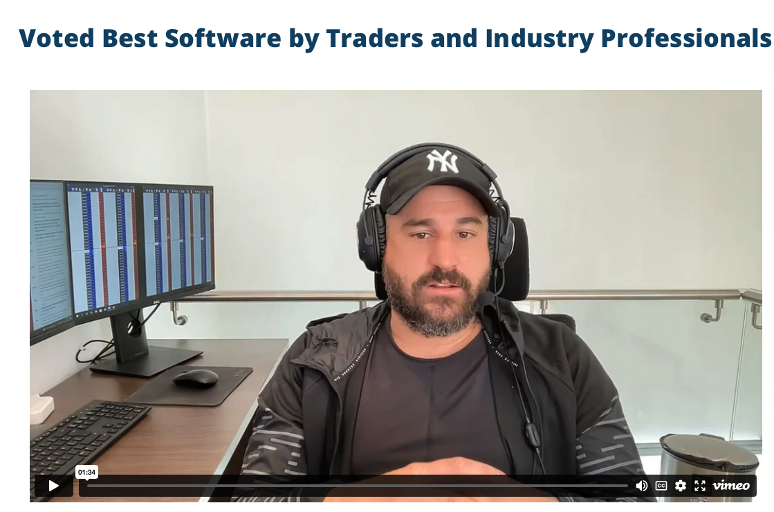 Voted Best Software by Traders and Industry Professionals 