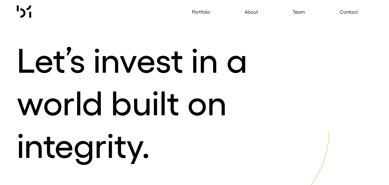 Lets invest in a world built on integrity
