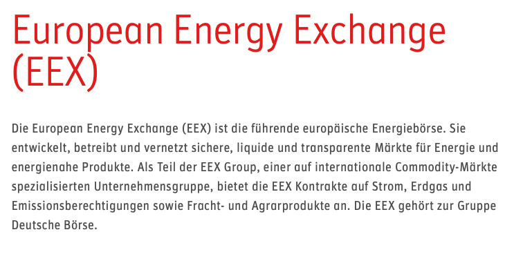 Börse Frankfurt EEX