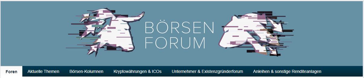 Screenshot der Webseite von Boersenforum.de