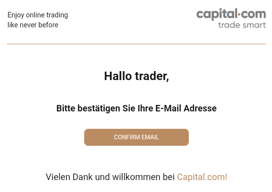 Bestätigung Capital.com