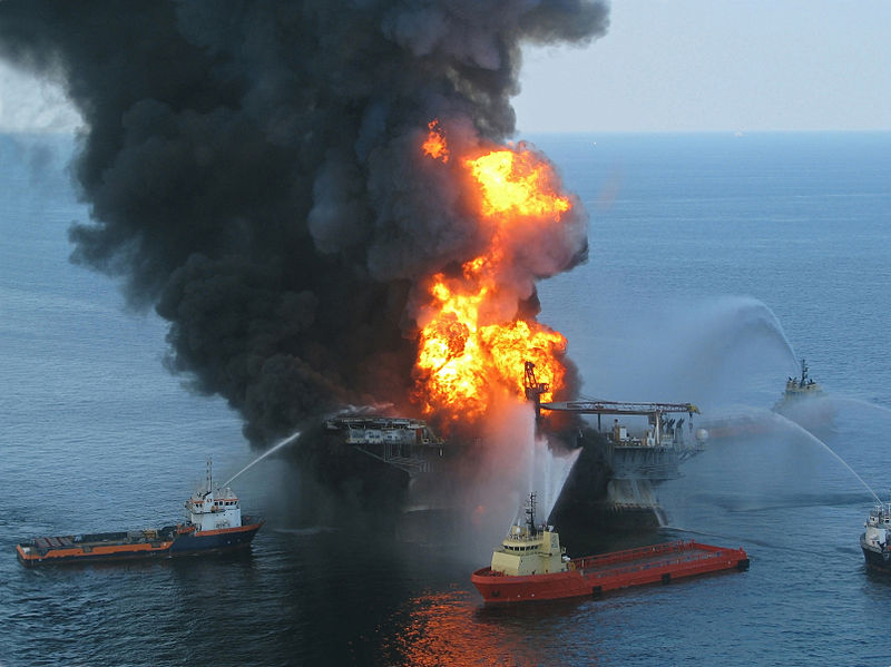 Brand auf Deep Water Horizon Ölplattform 