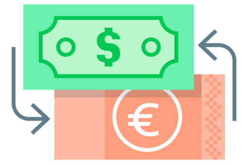 Devisenswap einfache Darstellung - EURO und Dollar