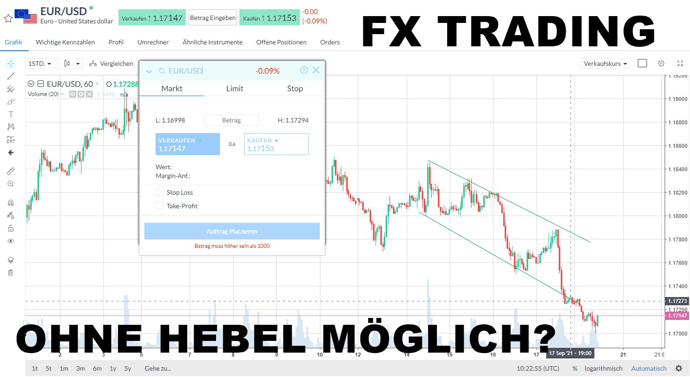 Forex Trading ohne Hebel
