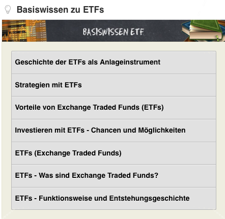 Godmodetrader ETF Basiswissen