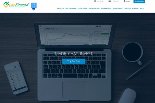 Screenshot der Webseite von LiteFinance