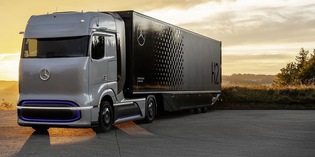 Geplanter Mercedes-Truck mit Brennstoffzellen