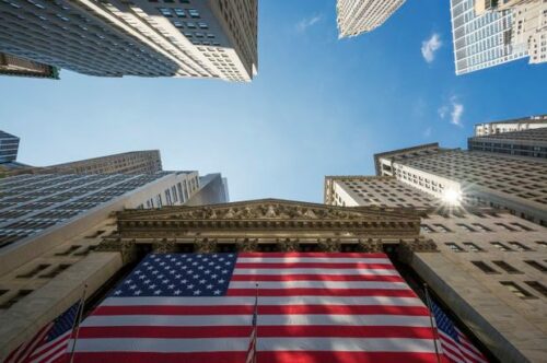 New York Stock Exchange - USA-Flagge