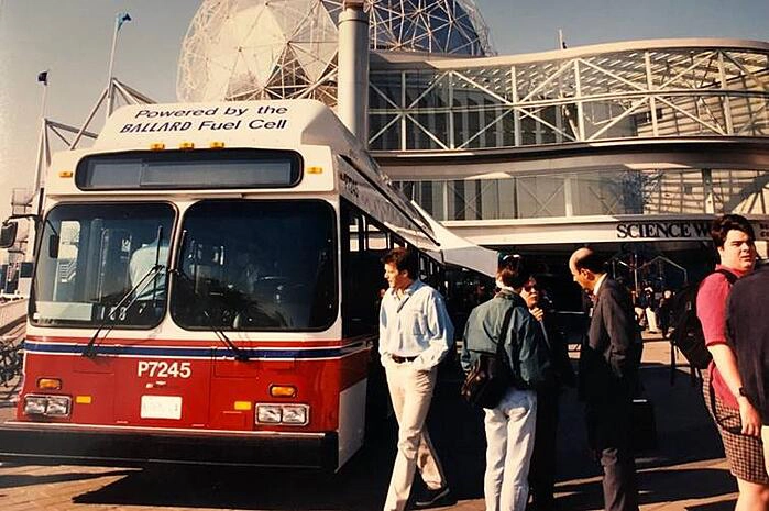 Der erste Ballard Brennstoffzellen-Bus 1993 in Vancouver