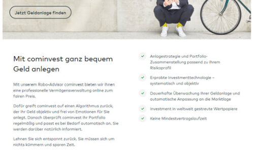Cominvest Angebot Startseite