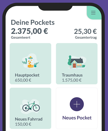 Pockets in der Evergreen App