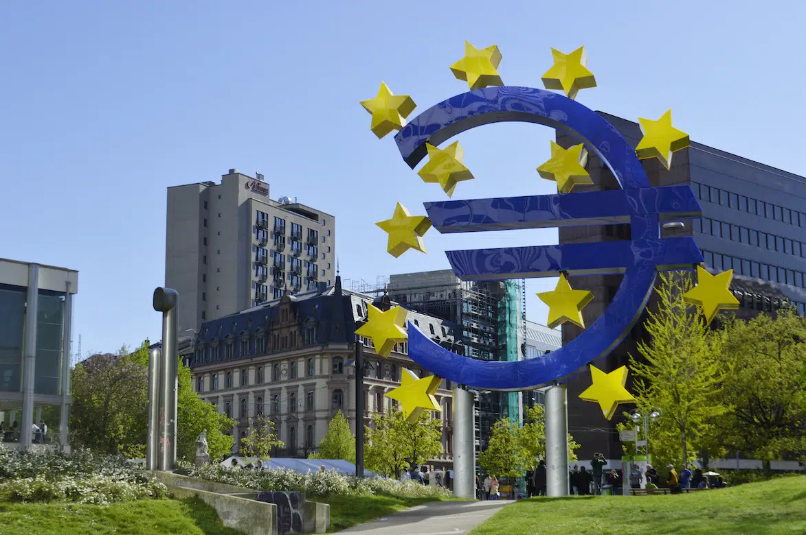 Zentrale der Europäischen Bank in Frankfurt
