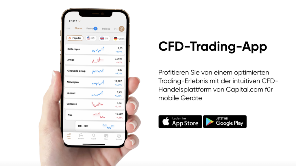 Capital.com CFD Trading App