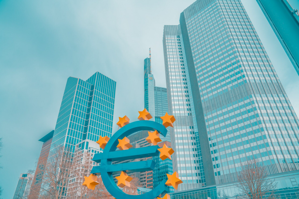 Eurozeichen in Frankfurt