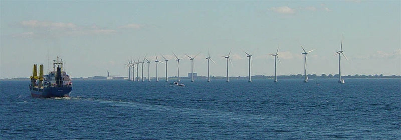Im dänischen Middelgrunden befindet sich einer der größten Offshore-Windpark überhaupt
