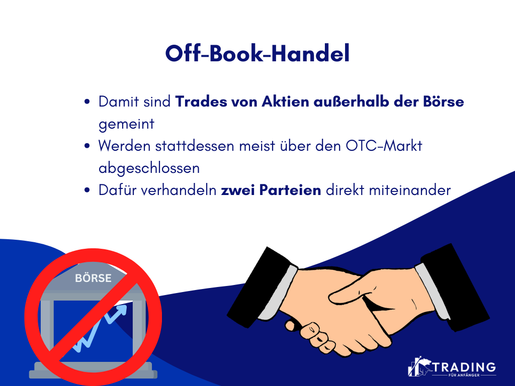 Off-Book Handel; Infografik