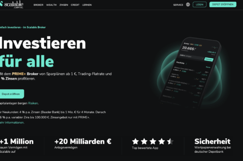 Scalable Capital Startseite