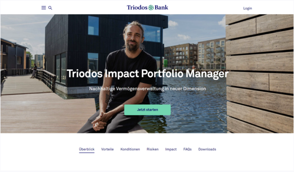 Triodos Webseite 