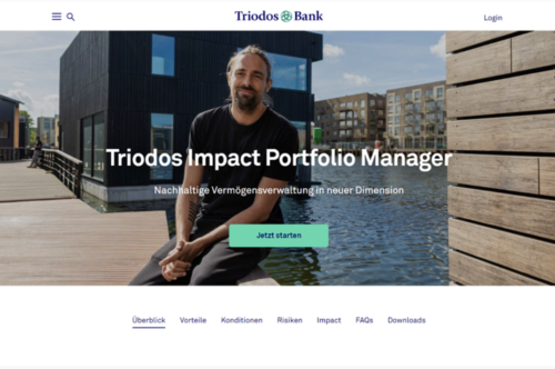 Triodos Webseite