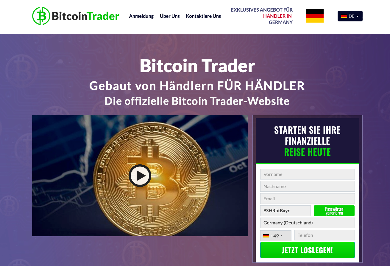 Bitcoin Trader Website