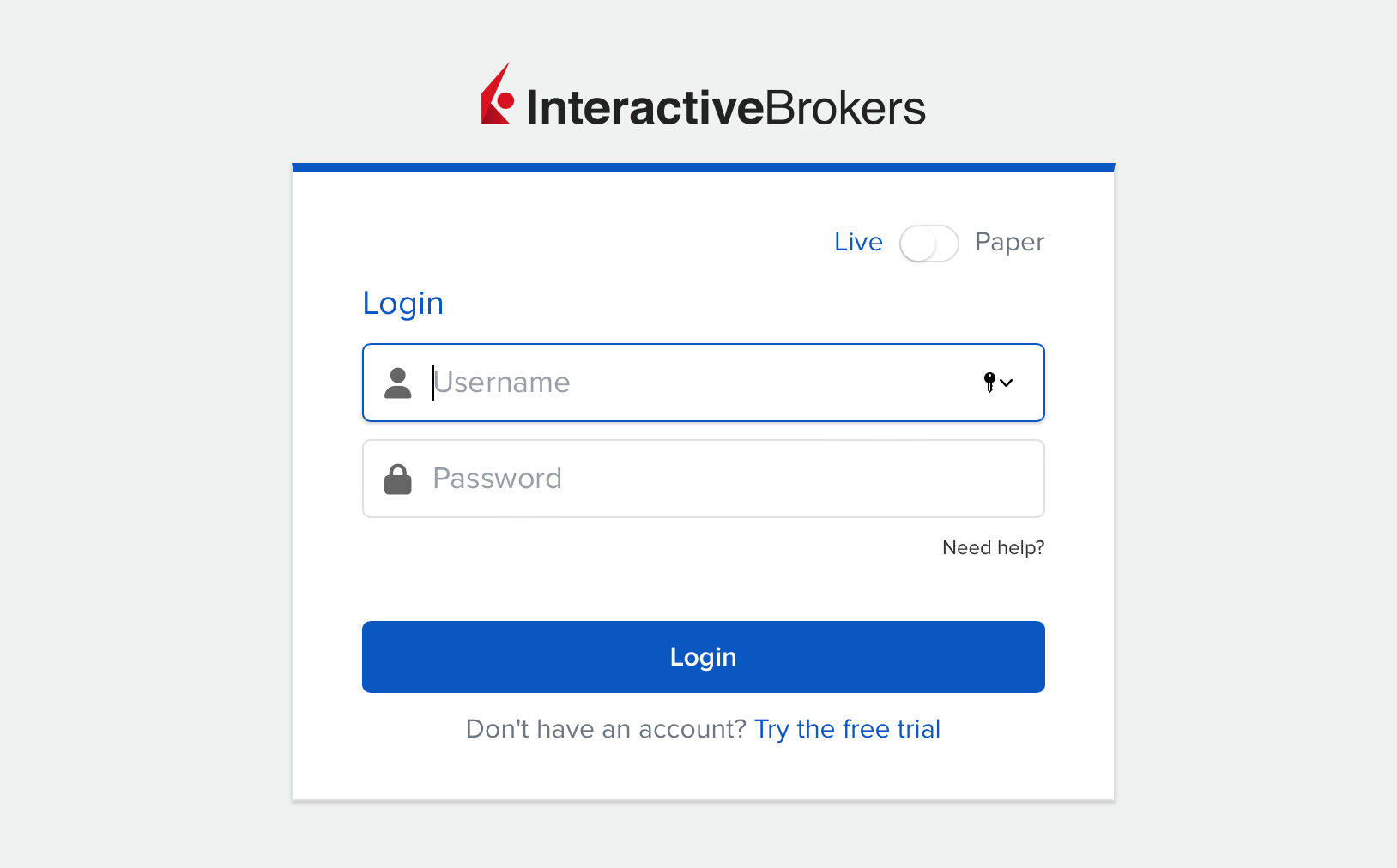 Interactive Brokers Login