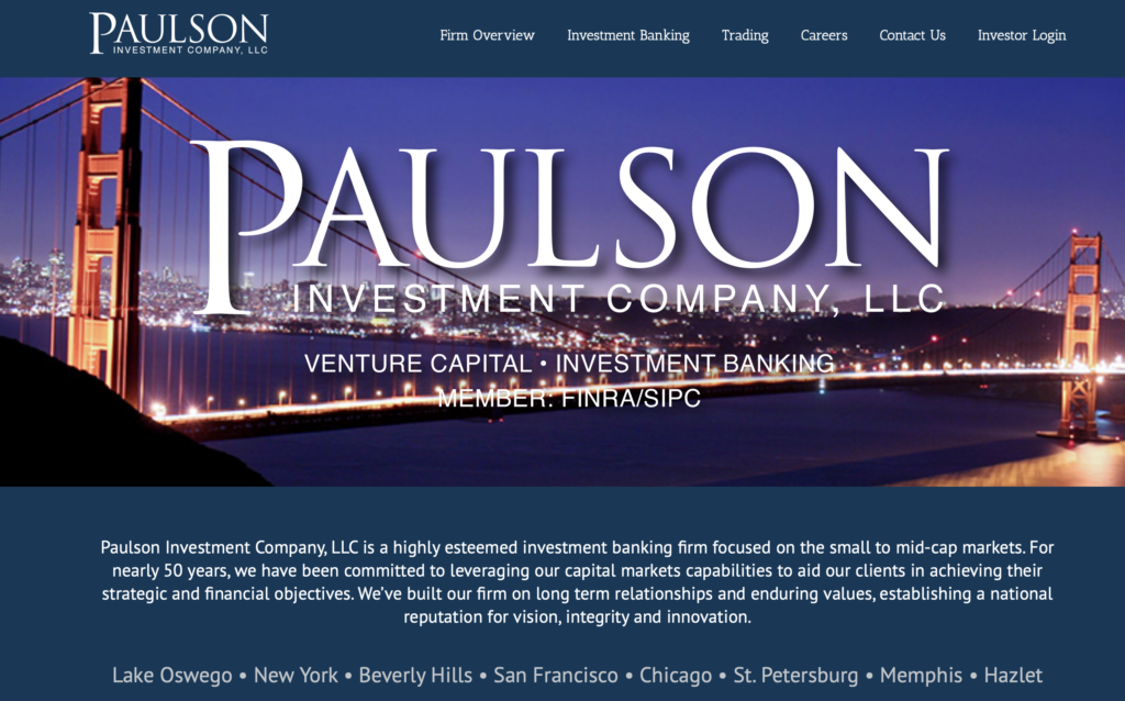 paulson investment company